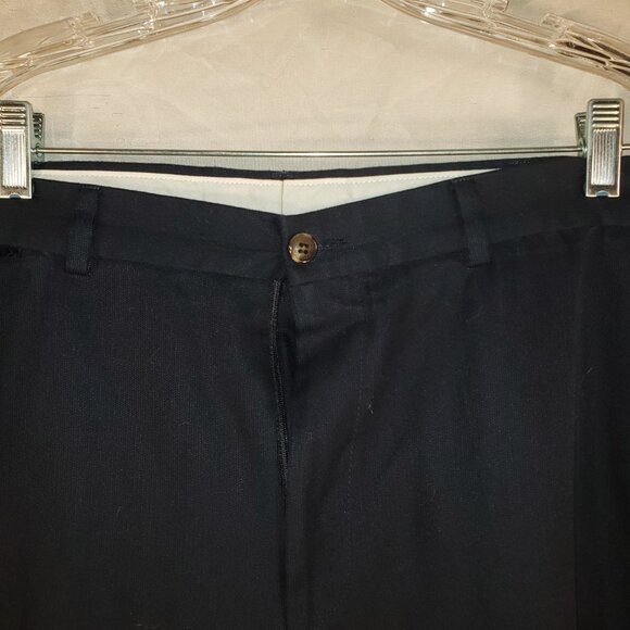 Nautica Navy Flat Front Dress Pants Size 36Wx30L - Picture 1 of 6